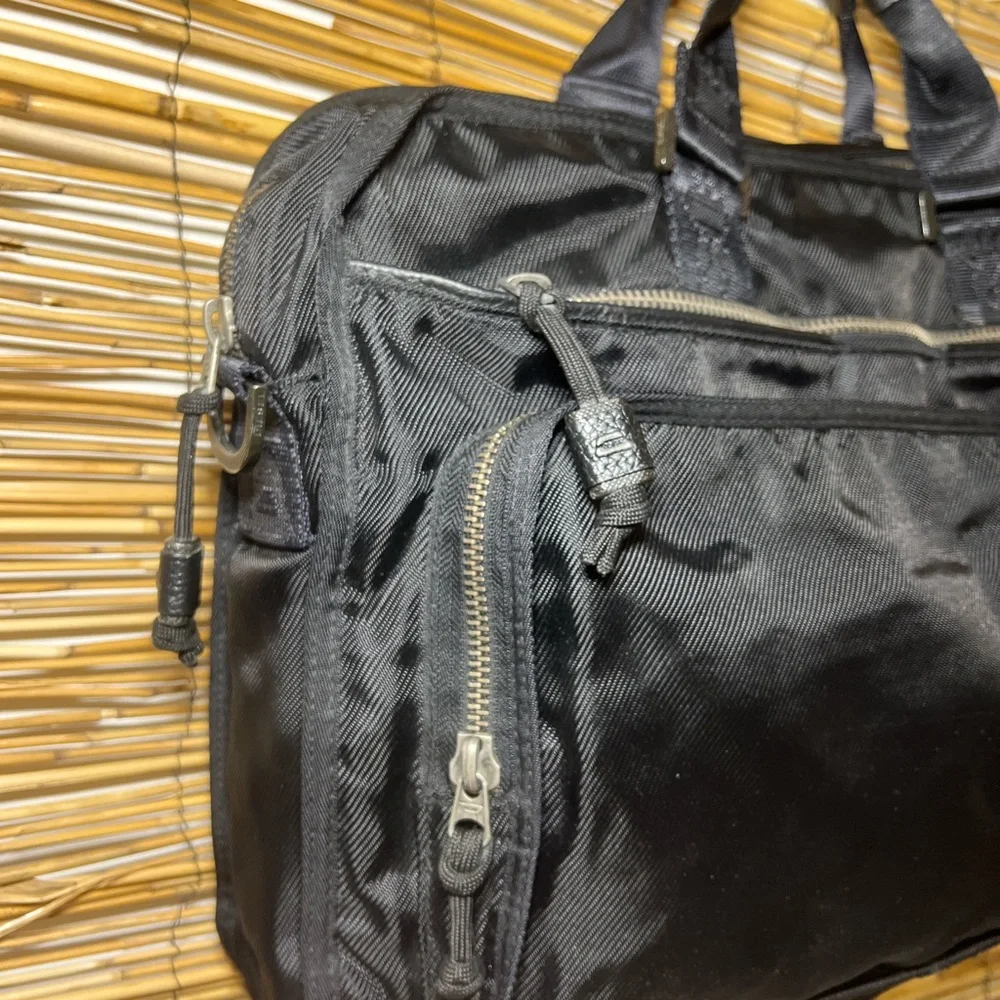 Diesel Black Nylon Briefcase Messenger Bag
